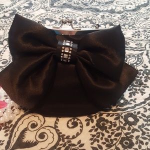 Black evening bag